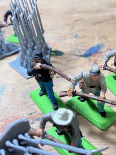 10x Springfield rifles with fixed bayonets photo review