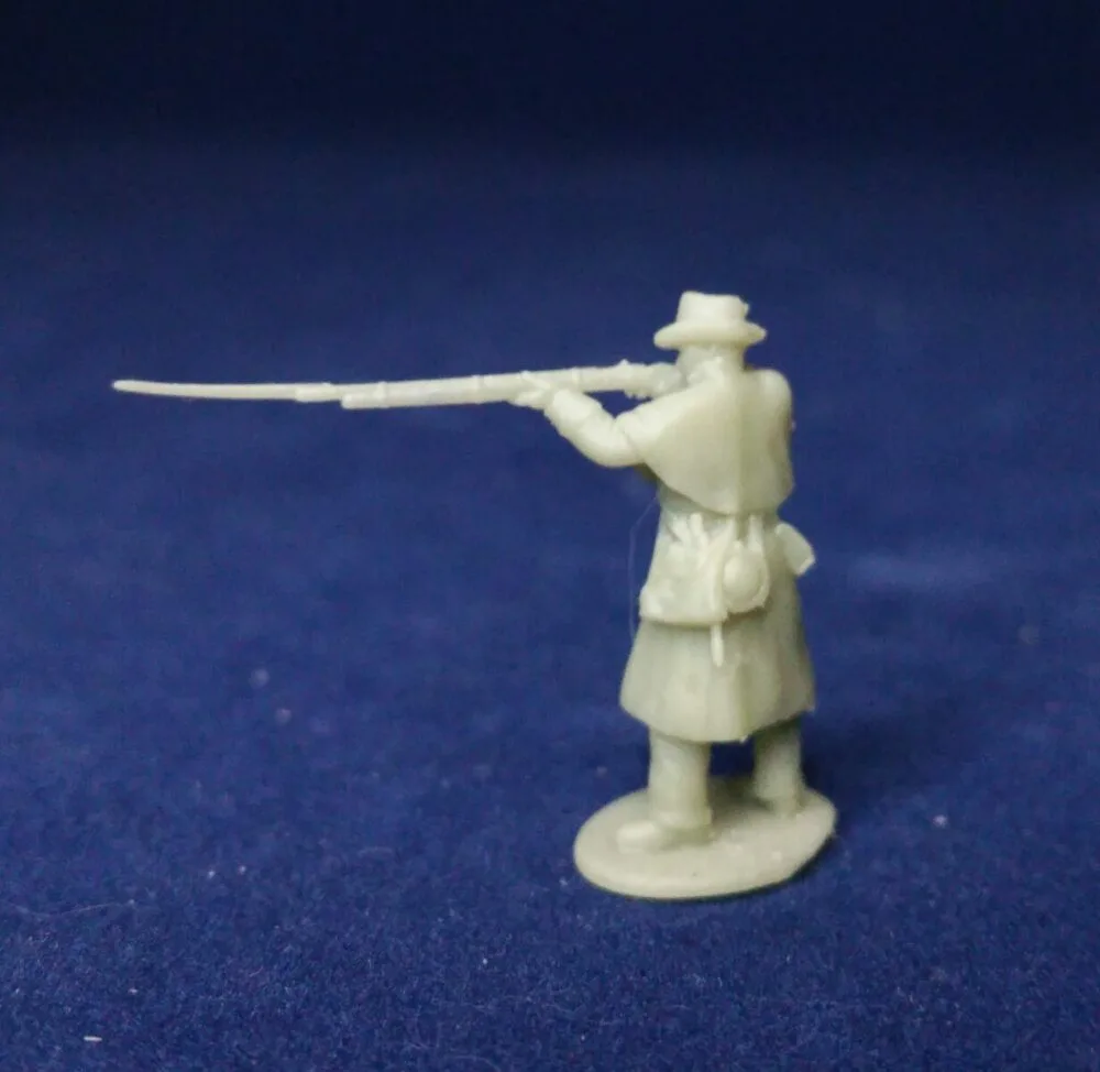 Confederate in great coat standing firing w - Image 3