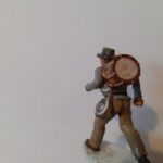 Confederate drummer with drum on back w photo review