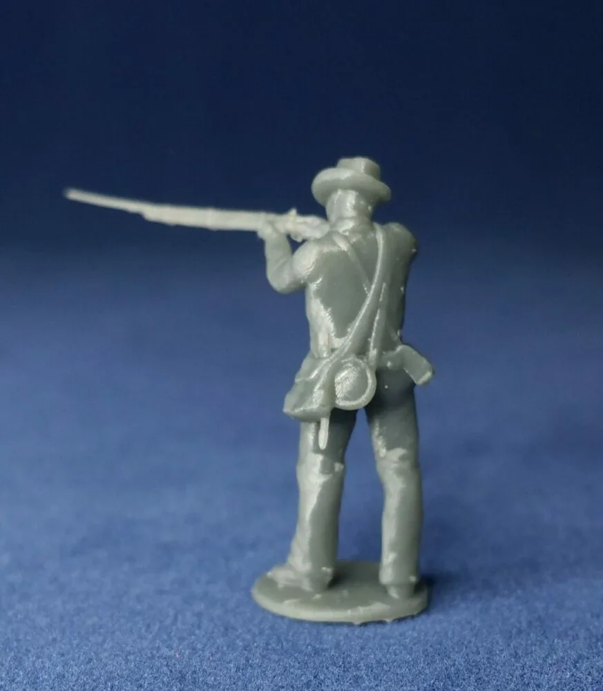 Confederate in hat standing firing w - Image 2