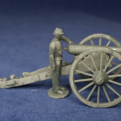 Confederate canoneer no 3 man in kepi thumbs vent