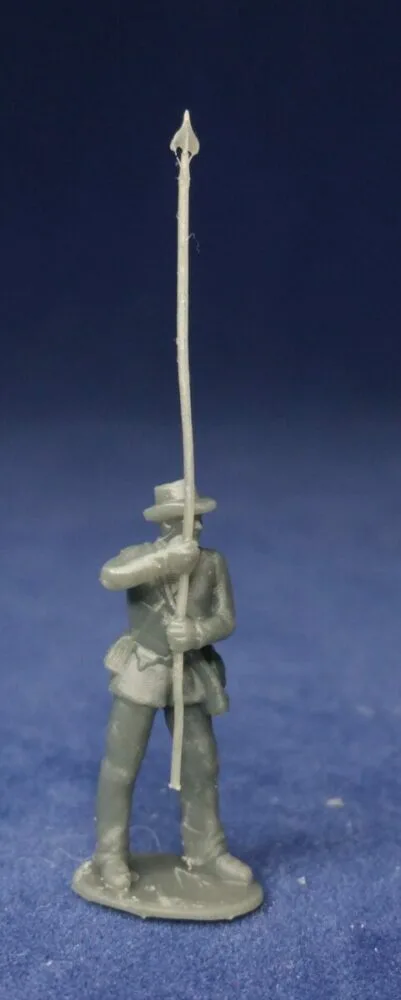 Confederate colorbearer standing still