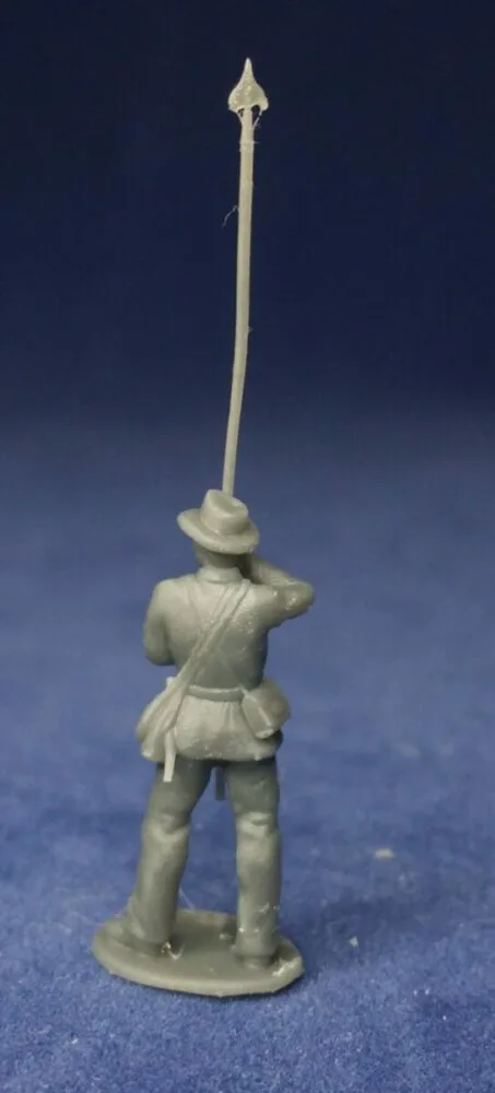 Confederate colorbearer standing still - Image 3