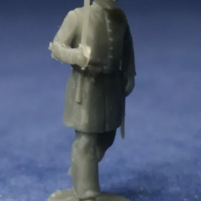 Confederate officer advancing sword up