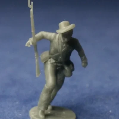 Confederate casualty falling