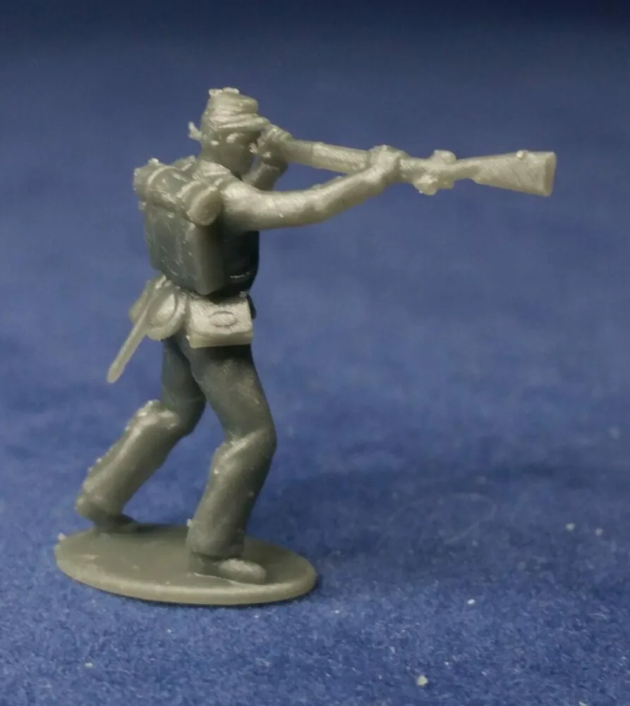 Confederate soldier rifle butt strike - Image 2