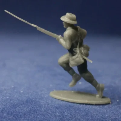 Infantry charging, pants in sock and hat w