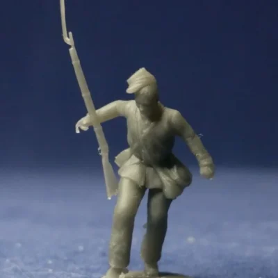 Union casualty in kepi falling w