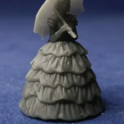 Lady in hoop skirt hair version w