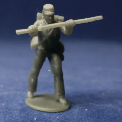 Soldier pressing rifle v1 in kepi