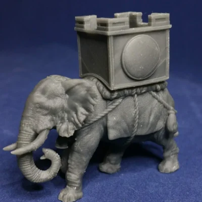 Carthaginian War Elephant with Tower and accessories