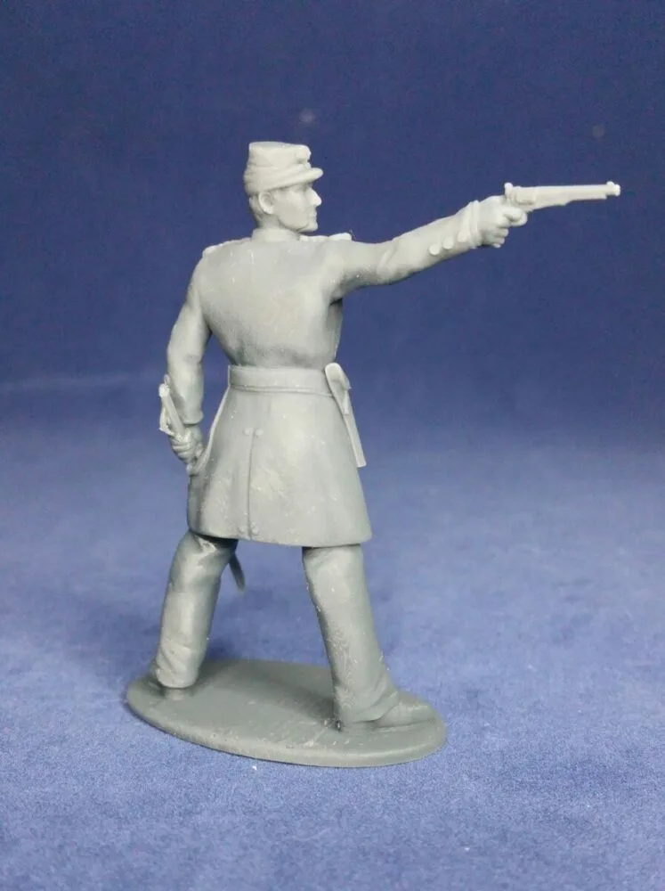 U.S. Marine Officer firing revolver - Image 2