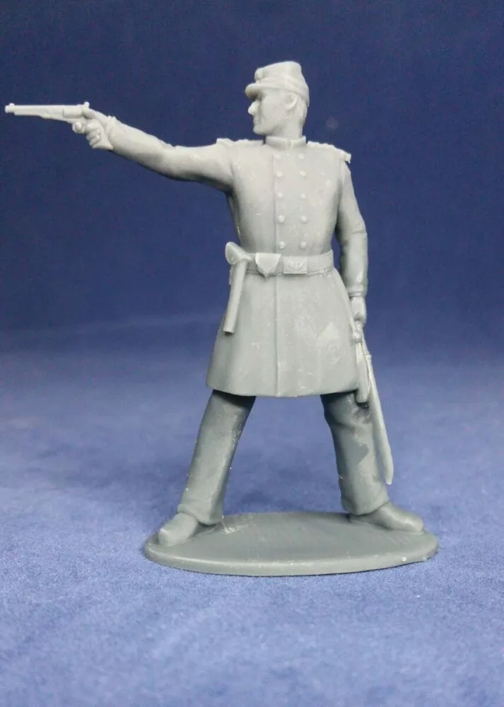 U.S. Marine Officer firing revolver