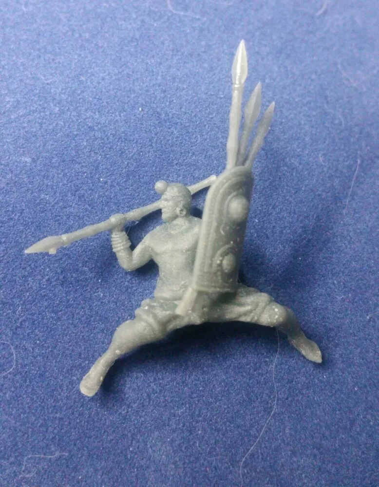 Indian crew throwing spear second alternative