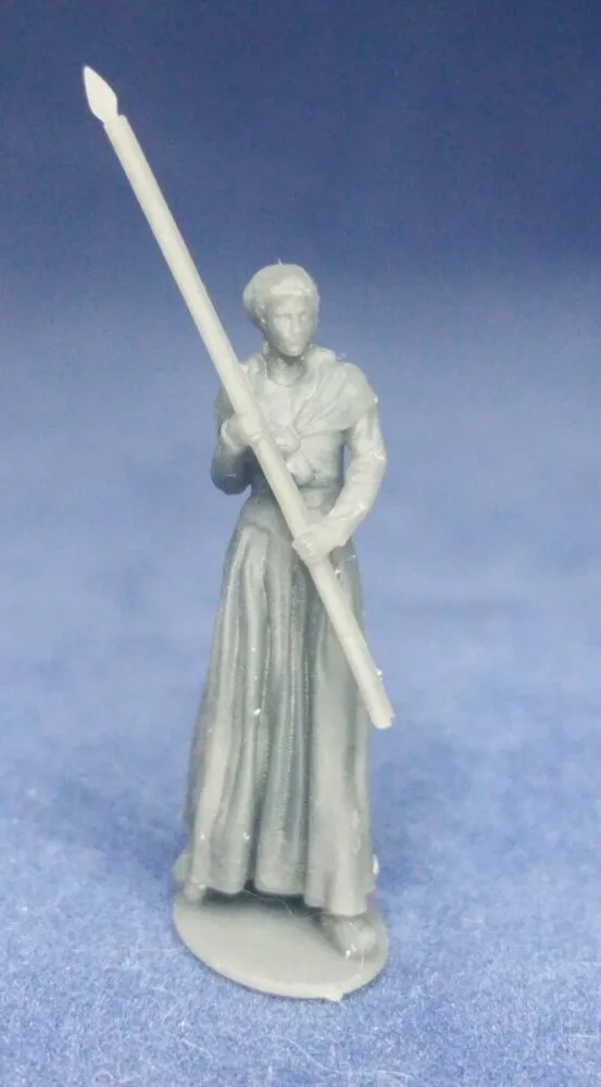 French citizen in bonnet with pike advancing