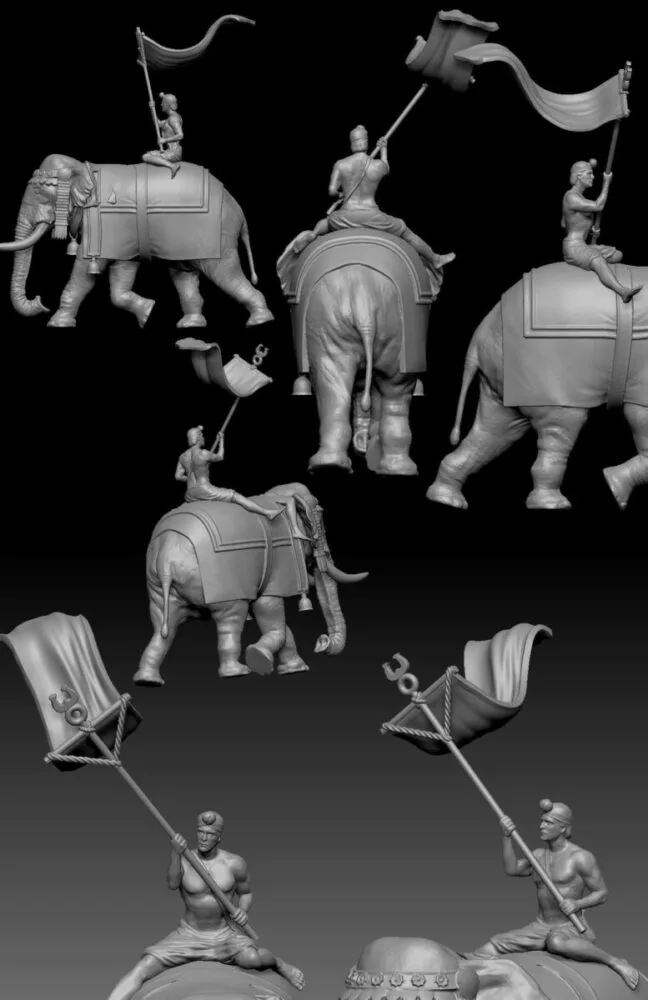 Indian standard bearer crew - Image 3