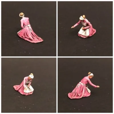 Nurse comforting wounded