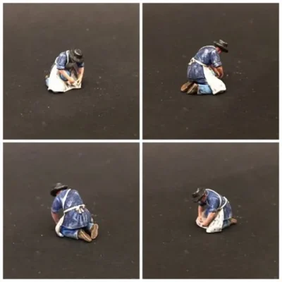 Field doctor dressing wound