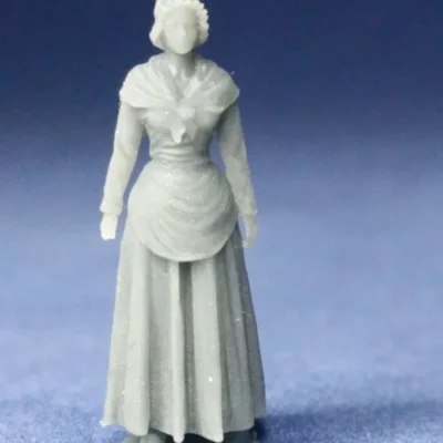 French citizen standing still (with apron)