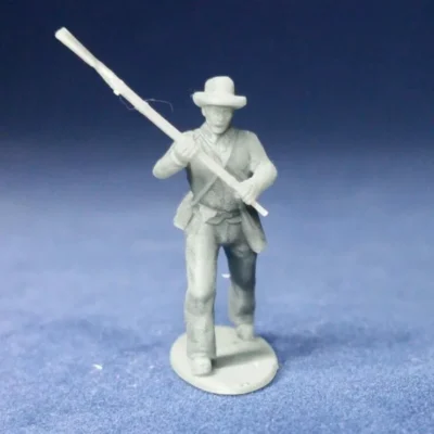 Confederate private clubbing enemy