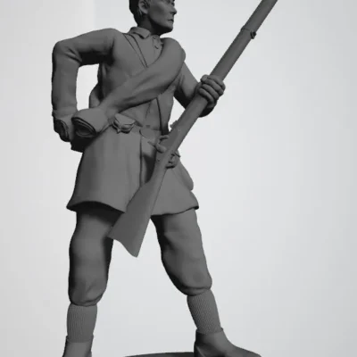 Union private reaching for cartridge