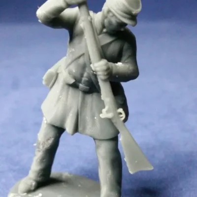 U.S. Marine clubbing downed enemy