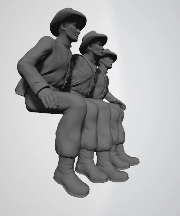 Confederate limber riders - Image 2