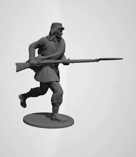 Union soldier with havelock