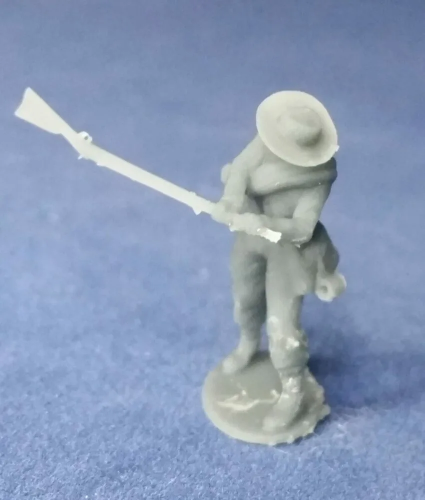 Confederate soldier in hat hitting enemy with rifle - Image 2