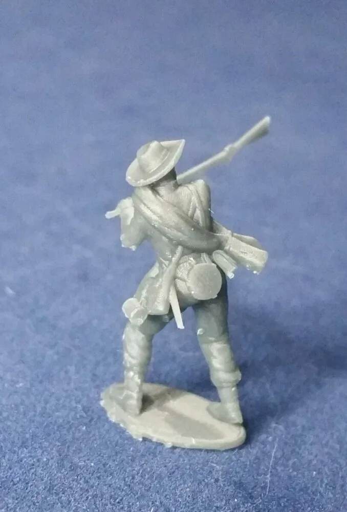 Confederate soldier in hat hitting enemy with rifle - Image 3