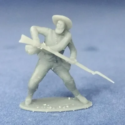 Confederate soldier in battle