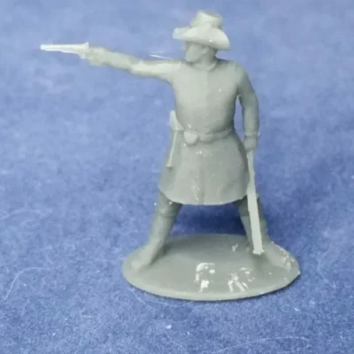 Iron Brigade officer firing revolver