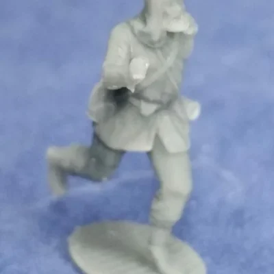 Infantryman in havelock fleeing