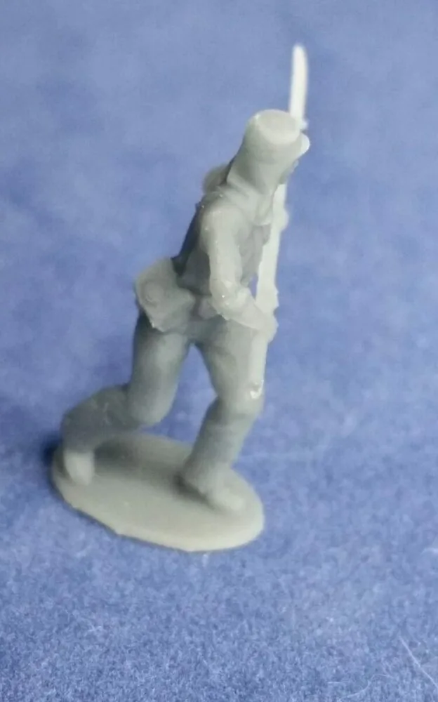 11th NY Fire Zouave advancing in havelock (normal pants) - Image 2