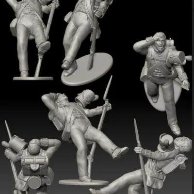 British 27th "Inniskillin" Regiment of Foot-Waterloo 1815 hit in head