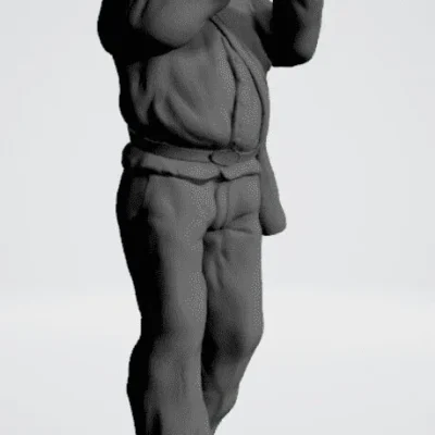 Trumpet player walking Hat Chubby