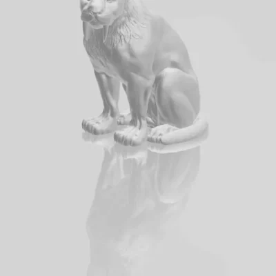 Smilodon populator male sitting