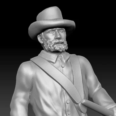 Drummer walking Hat Scruffy Beard