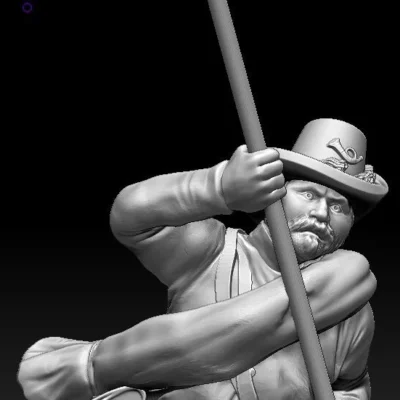 Flag bearer Hardee Chubby scruffy beard