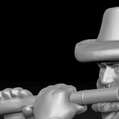 Fluite player Hat Medium Beard