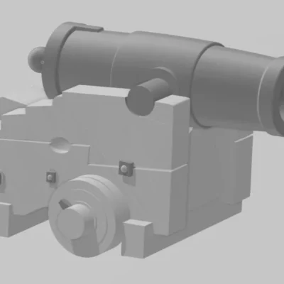 8-inch Seige Howitzer, Model of 1841 on truck carriage