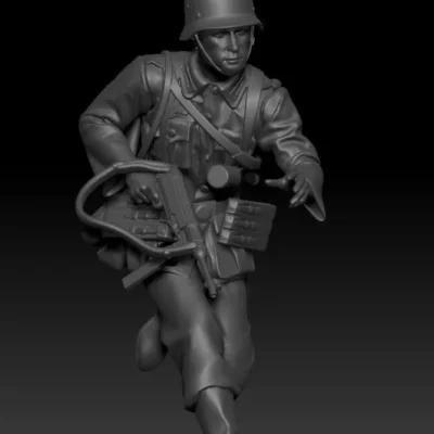German soldier running AS