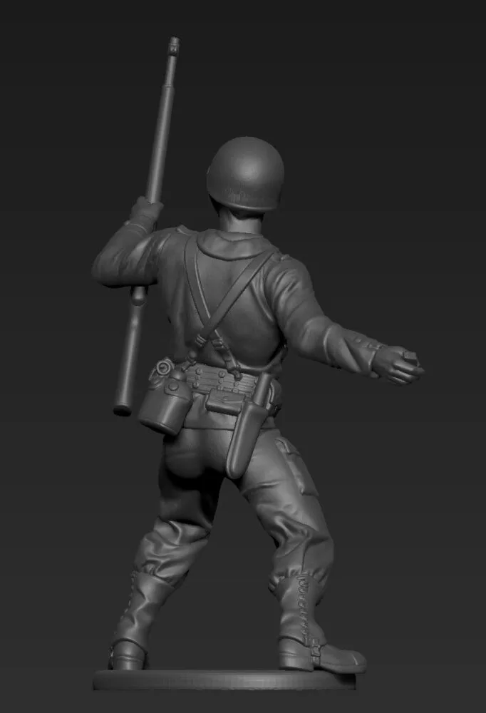 American soldier throwing grenade AS - Image 2