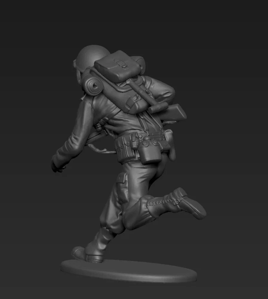 American soldier running AS - Image 3