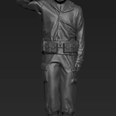 American soldier saluting AS