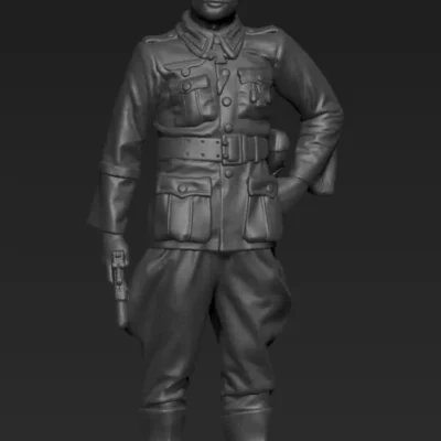 German Officer standing AS