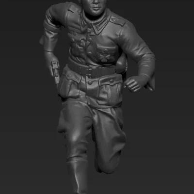 German Officer running AS