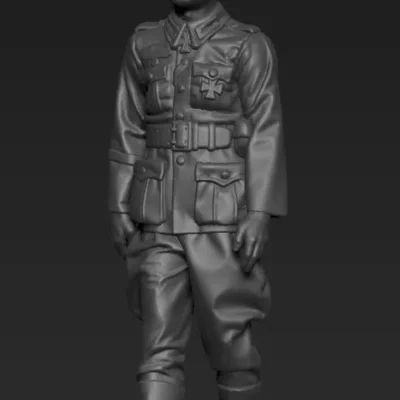 German Officer walking AS