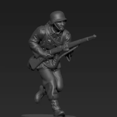 German soldier running AS