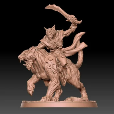 Raksha tiger and rider A AG